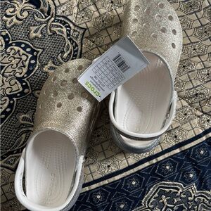 CROCS Sparkling Gold Clogs
